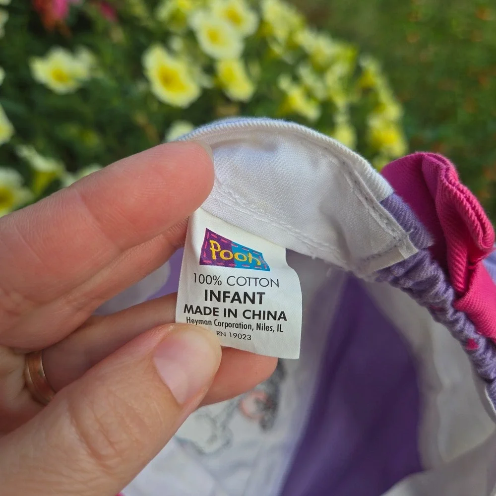 Vintage Eeyore little baby girl hat. Size infant.  By Pooh